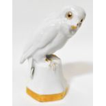 A 20th century German porcelain ornamental owl by Lorenz Hutschenreuther designed by Professor