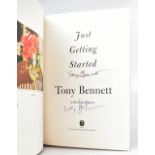 TONY BENNETT; 'Just Getting Started', a biography bearing the signature of the legendary crooner.