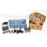 A quantity of amateur radio equipment accessories to include microphones, handsets, fuse boxes,