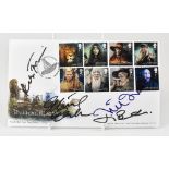 HARRY POTTER; a first day cover bearing several signatures.