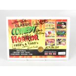 CLASSIC COMEDY HORROR; a coin first day cover bearing numerous signatures,