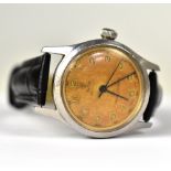 TUDOR (ROLEX); a circa 1940s gentlemen's stainless steel 'Oyster' manual wind wristwatch, 31mm.