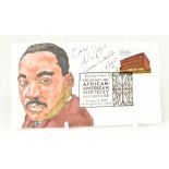 AMERICAN CIVIL RIGHTS; a first day cover bearing the signature of Jessie Jackson.