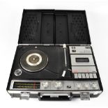 A Sanyo stereo music centre, Solid State portable record and cassette player,