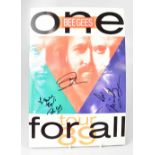 THE BEE GEES; a 'Tour for All '89' programme bearing the signatures of Barry,