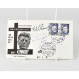 AMERICAN POLITICS; a first day cover bearing the signature of Robert Kennedy.