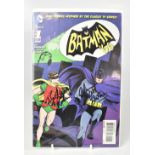 BATMAN; three DC comics bearing the signatures of Adam West and Burt Ward,