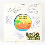 BOB MARLEY & THE WAILERS; a 7" single 'Jamming/Punky Reggae Party',