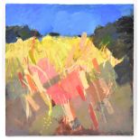 DAVID ALAN SAMUELS (20th century); oil, abstract, 'Barley Field',