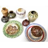 WILL ILLSLEY (born 1948); a collection of studio pottery vessels, bowls and vases,