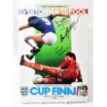 LIVERPOOL FOOTBALL CLUB; a souvenir programme for the 1986 FA Cup Final,