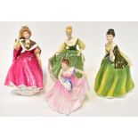 ROYAL DOULTON; four porcelain figures comprising HN2193 'Fair Lady', HN2368 'Fleur',