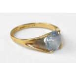 A 9ct gold topaz dress ring, size N, approx 2.1g.