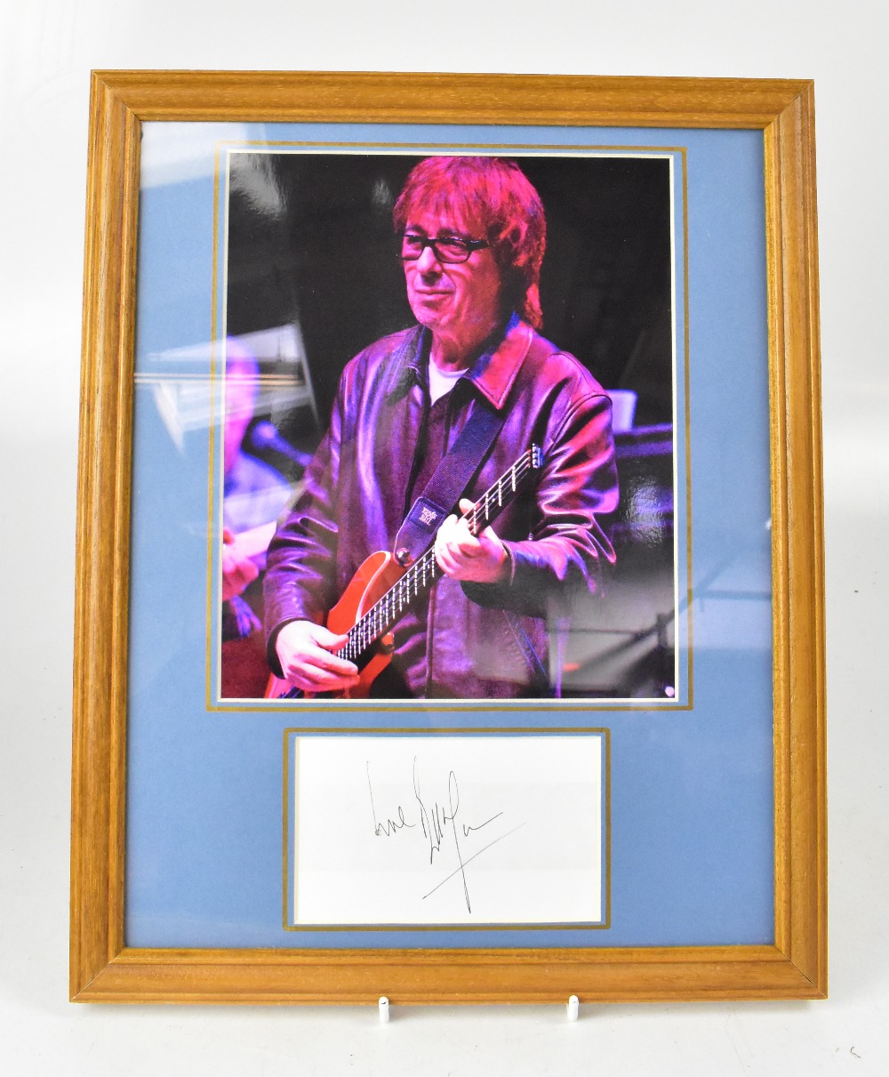 ROCK & POP; a group of nine autographed stock photographs of music stars to include Paul Simon, - Image 9 of 9