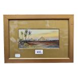 S WEEDON; a pair of watercolours, Egyptian pyramid and desert scenes, both signed lower left,