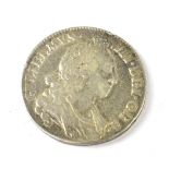 A William III (1694-1702) silver crown dated 1695, with first Laureate and draped bust right,