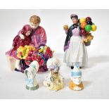 ROYAL DOULTON; a figural group, HN1342 'Flower Sellers Children', 23 x 20cm,