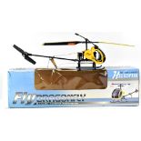 A boxed remote control 'Dragonfly' helicopter.