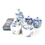 A group of eight Oriental ceramics,