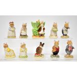 ROYAL DOULTON; eight Beatrix Potter figures, 'Catkin', 'Mrs Toadflax', 'Primrose Woodmouse',