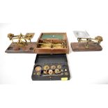Various vintage and antique scales,