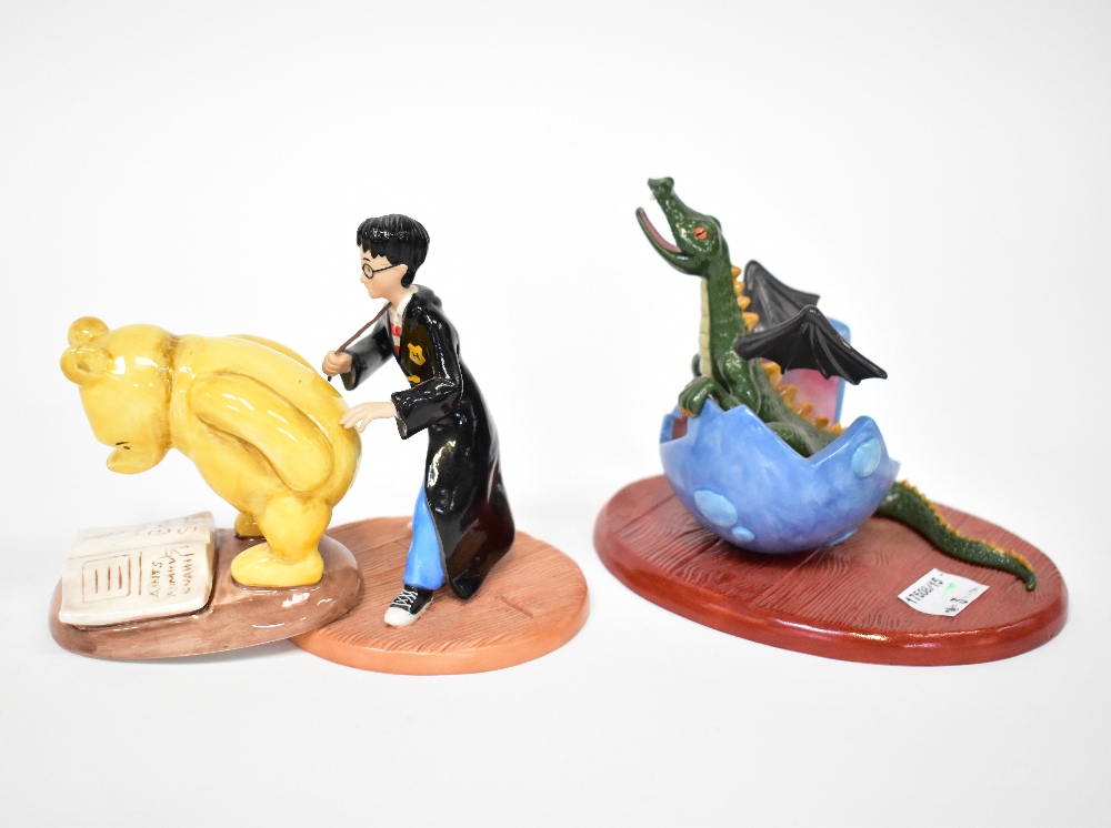 ROYAL DOULTON; two Harry Potter figures NPHG2 'Harry Casts a Magic Spell', - Image 2 of 3