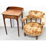 A 19th century mahogany single-drawer side table,