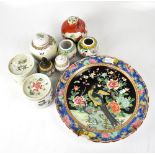 A group of nine late 19th and 20th century ceramics,