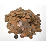 A quantity of mixed coinage, mostly British pre-decimal.