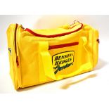 JORDAN FORMULA ONE INTEREST; a Benson & Hedges Cigarettes promotional advertising yellow holdall,