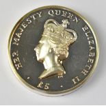 THE POBJOY MINT; a Queen Elizabeth II Ascension Island high relief Queen's Portrait silver coin,