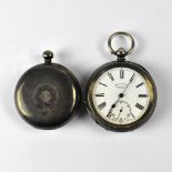 WILLIAM ALLEN, LIVERPOOL; a silver cased open faced pocket watch,