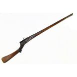 A late 18th/early 19th century twenty-eight bore Torador matchlock three-band musket,