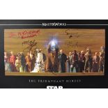 STAR WARS; 'The Phantom Menace', a promotional card bearing several signatures of the cast.