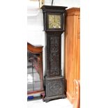 MARTIN CROSBY; a 19th century oak longcase clock,