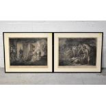 ROBERT THEW; eight 19th century etchings relating to various Shakespeare scenes,