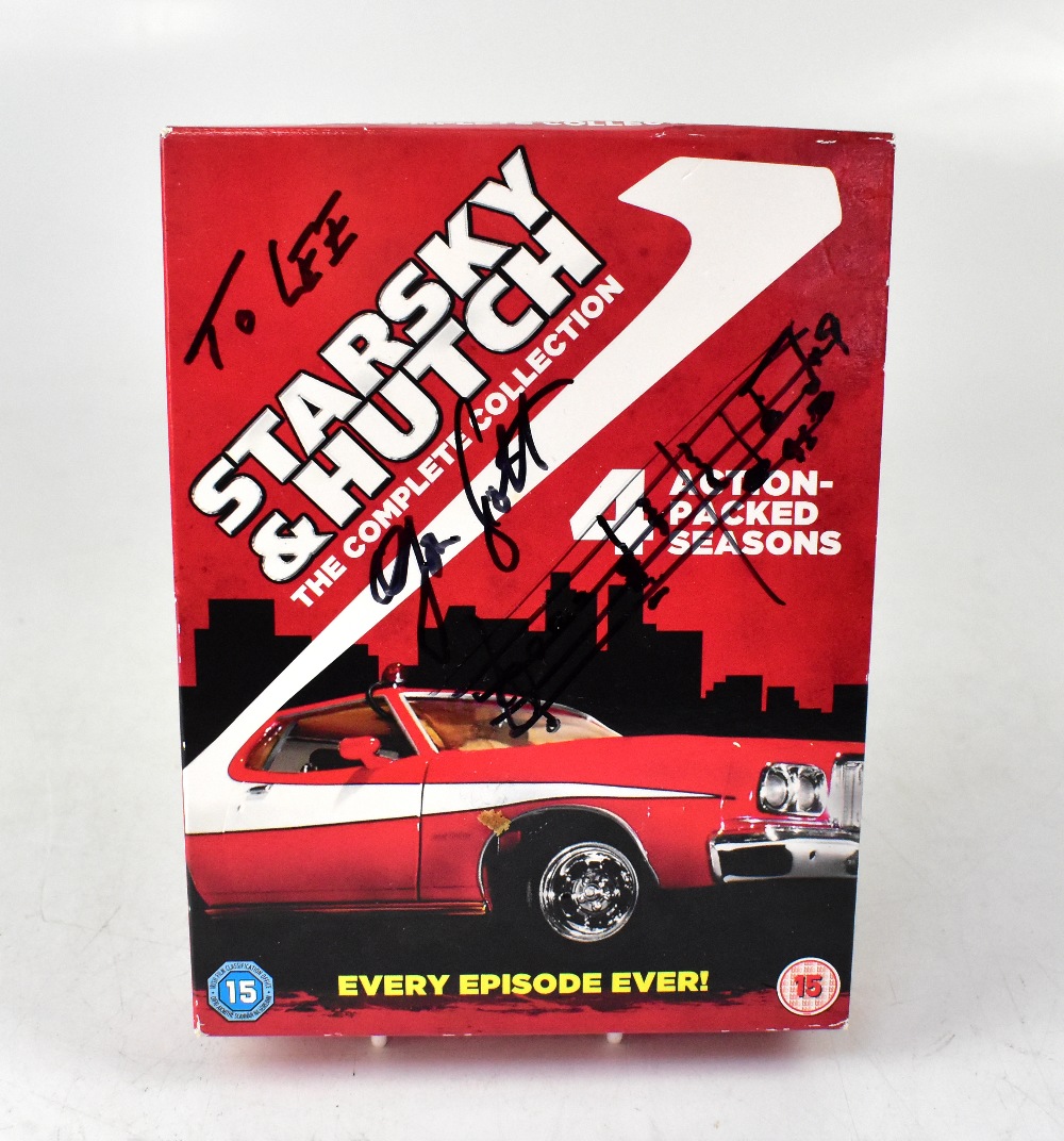 STARSKY AND HUTCH; a DVD box set bearing multiple signatures of the stars.
