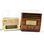 Two early/mid-20th century radios, a mahogany cased 'His Master's Voice' radio,