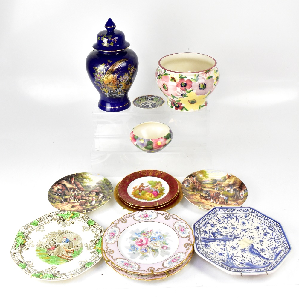 Various collectible pottery to include a Royal Stewart part tea set, with teapot, cups and saucers, - Image 3 of 4