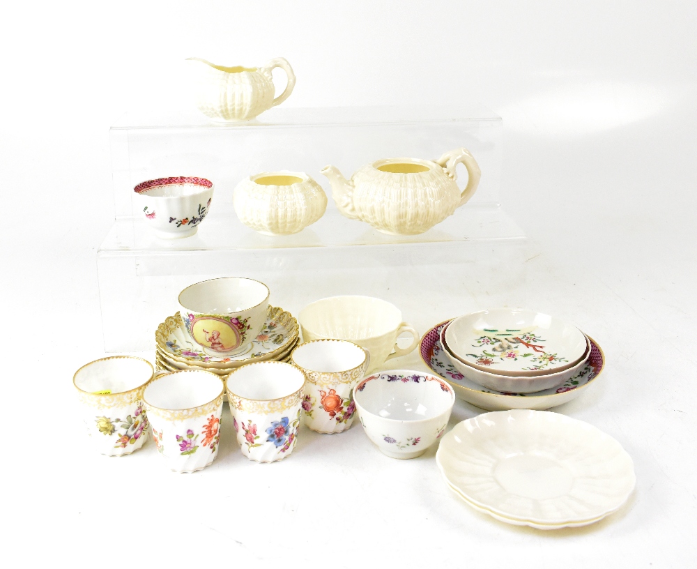 Various 18th and 19th century pottery and porcelain tableware etc, mostly English,