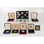 A quantity of various proof and other coins to include a cased 1996 United Kingdom Silver