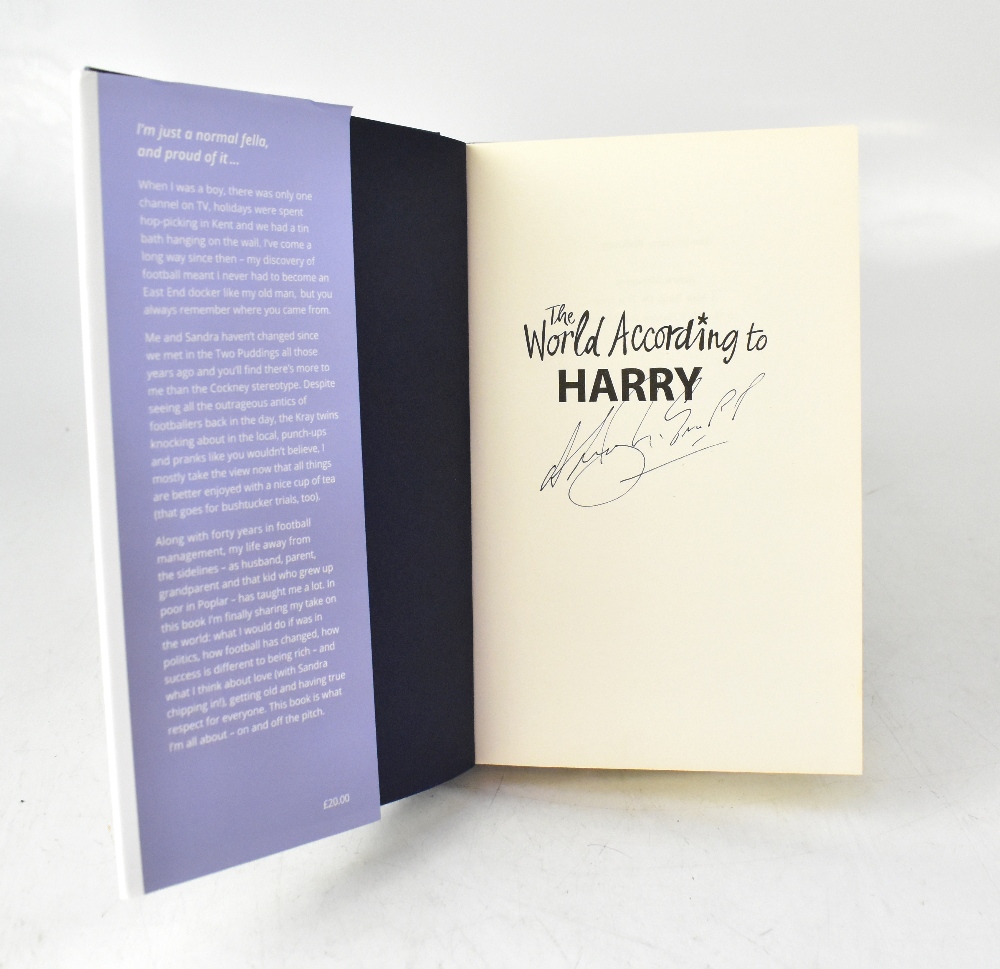HARRY REDKNAPP; 'The World According to Harry', a single volume bearing his signature.