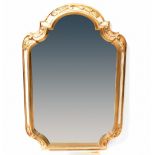 A contemporary gilt-framed overmantel mirror, 73 x 108cm,