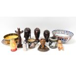 Various mixed collectibles to include a Carltonware Japanesque-style bowl with enamelled pagoda and