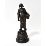 A 20th century bronzed spelter figure,