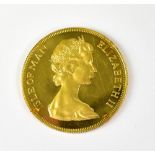 A 1980 Isle of Man Pobjoy Mint double sovereign,