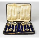 A set of six George V hallmarked silver teaspoons and sugar tongs, Cooper Brothers & Sons Ltd,