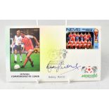 SIR BOBBY MOORE; a Mexico 1986 first day cover, bearing the footballing great's signature.