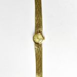ROLEX; a ladies' precision 9ct gold wristwatch,