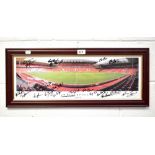 LIVERPOOL FOOTBALL CLUB; a panoramic view of the interior of the Anfield Stadium,